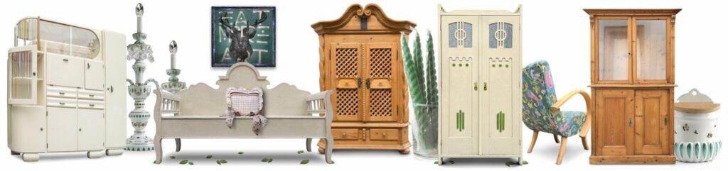 Küchenschrank antike Küchenschränke creme Vintage Massivholz gebraucht kaufen