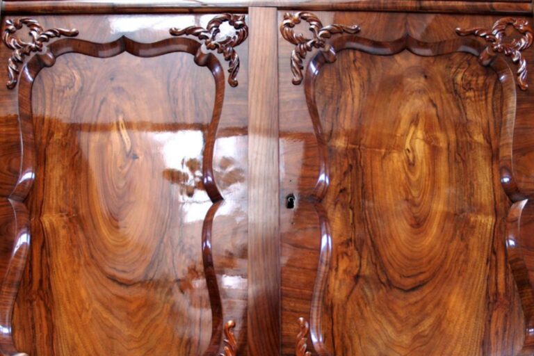 Möbel sanieren Biedermeier Restaurieren polieren Kommode 1840