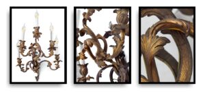 Antike Wandlampe Jhd 18 17 16 elektrisch Messing Verkabelung