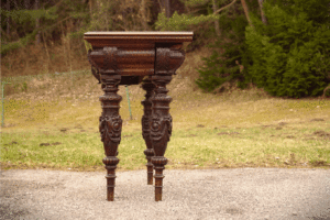 antique folding table 1860 walnut wood antiker tisch ausziehbarer Spieltisch