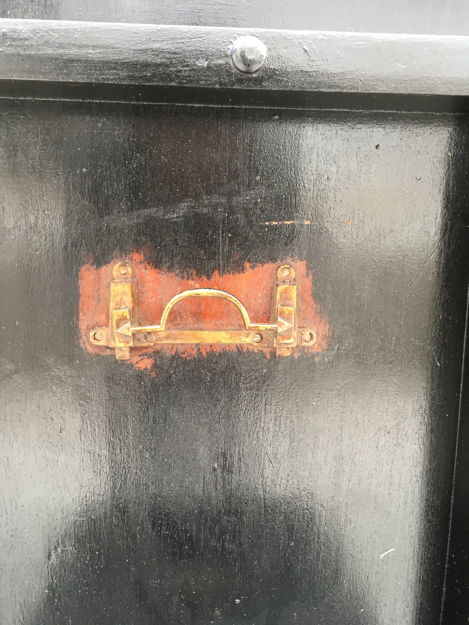 Tisch antik groß Esstisch restauriert Jugendstil Empire Biedermeier noir Schelllackpoliert Klavierlack