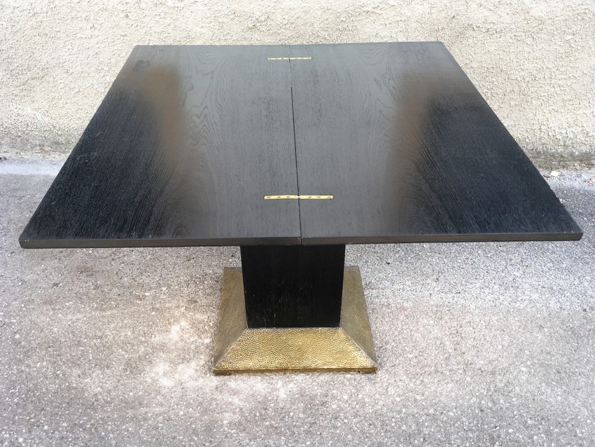 Ausziehbar Jugendstil Tisch antiker Konsolentisch schwarz 1920