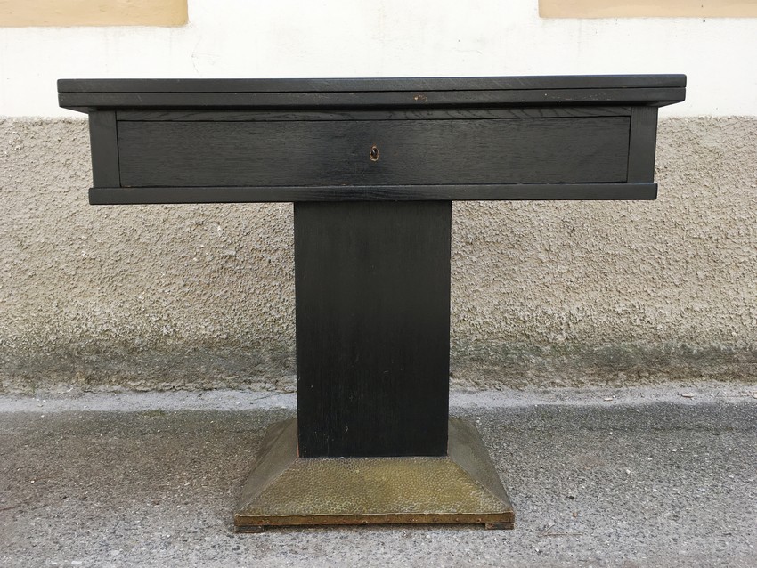 Ausziehbar Jugendstil Tisch antiker Konsolentisch schwarz 1920