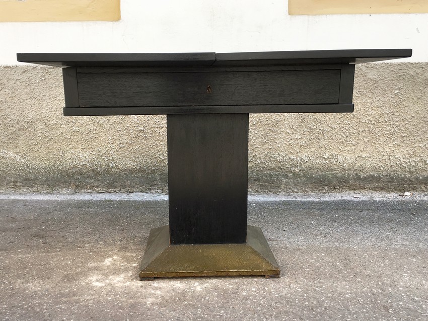 Ausziehbar Jugendstil Tisch antiker Konsolentisch schwarz 1920