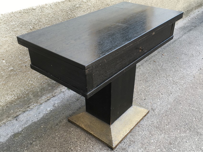 Jugendstil Tisch antiker Konsolentisch schwarz 1920