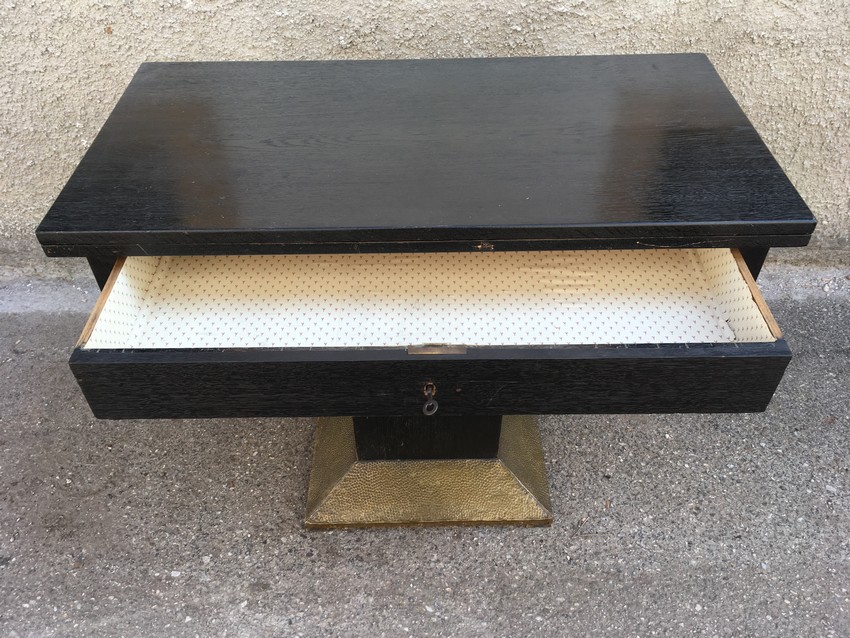 Jugendstil Tisch antiker Konsolentisch schwarz 1920