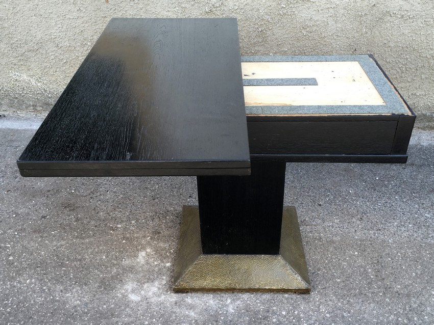 Jugendstil Tisch antiker Konsolentisch schwarz 1920